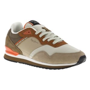 Baskets Redskins écrues et à lacets plats