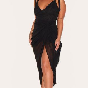 Robe de soiree en soie